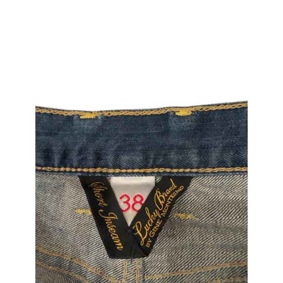 Vintage Lucky Brand Jeans Mens Size 38x30 Blue Bootcut 181 Distressed Preppy Y2K - Picture 5 of 11